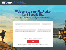 Tablet Screenshot of flexperkspromos.usbank.com